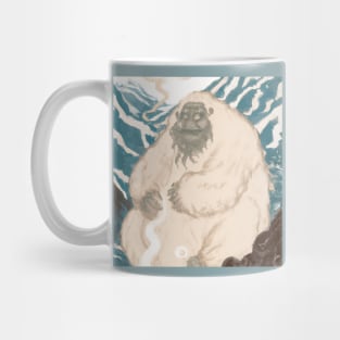 Yeti in the Himalayas ukiyo-e style Mug